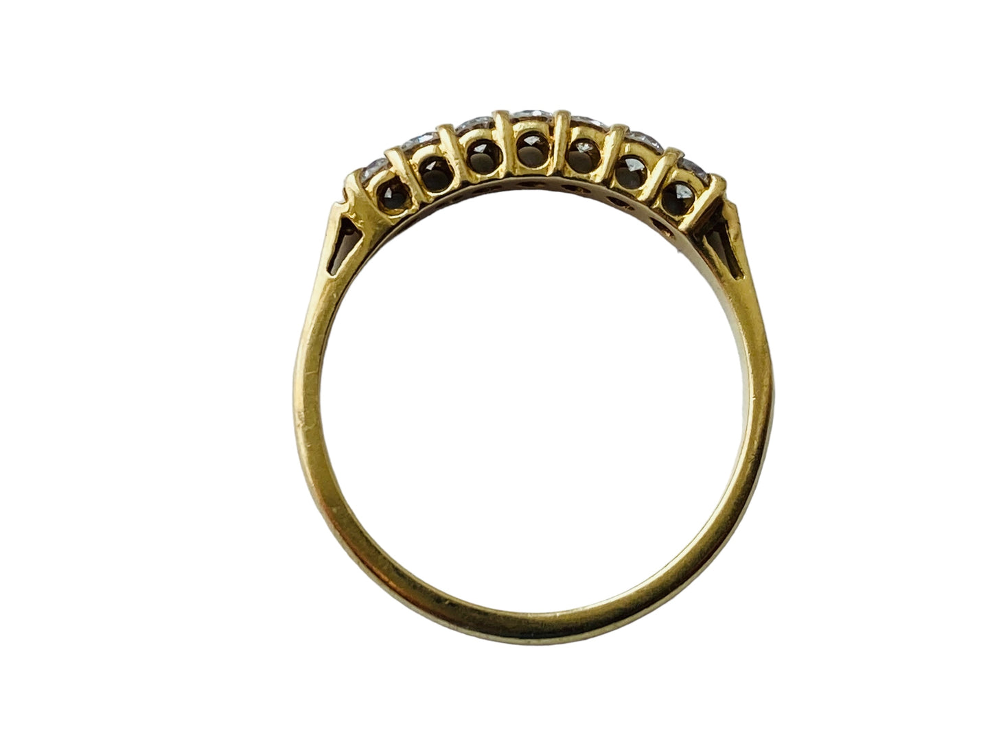 Vintage 18ct Gold Seven-Stone Diamond Ring