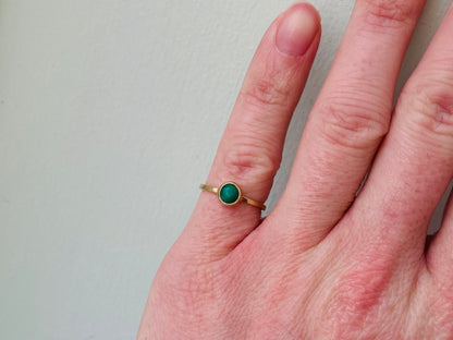 9ct Gold Malachite Ring