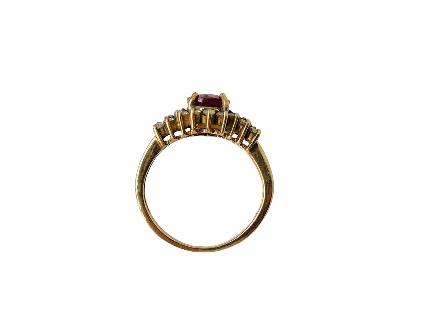 9ct Gold Ruby & Diamond Ring