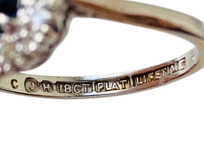 Vintage 18ct Gold Sapphire & Diamond Ring