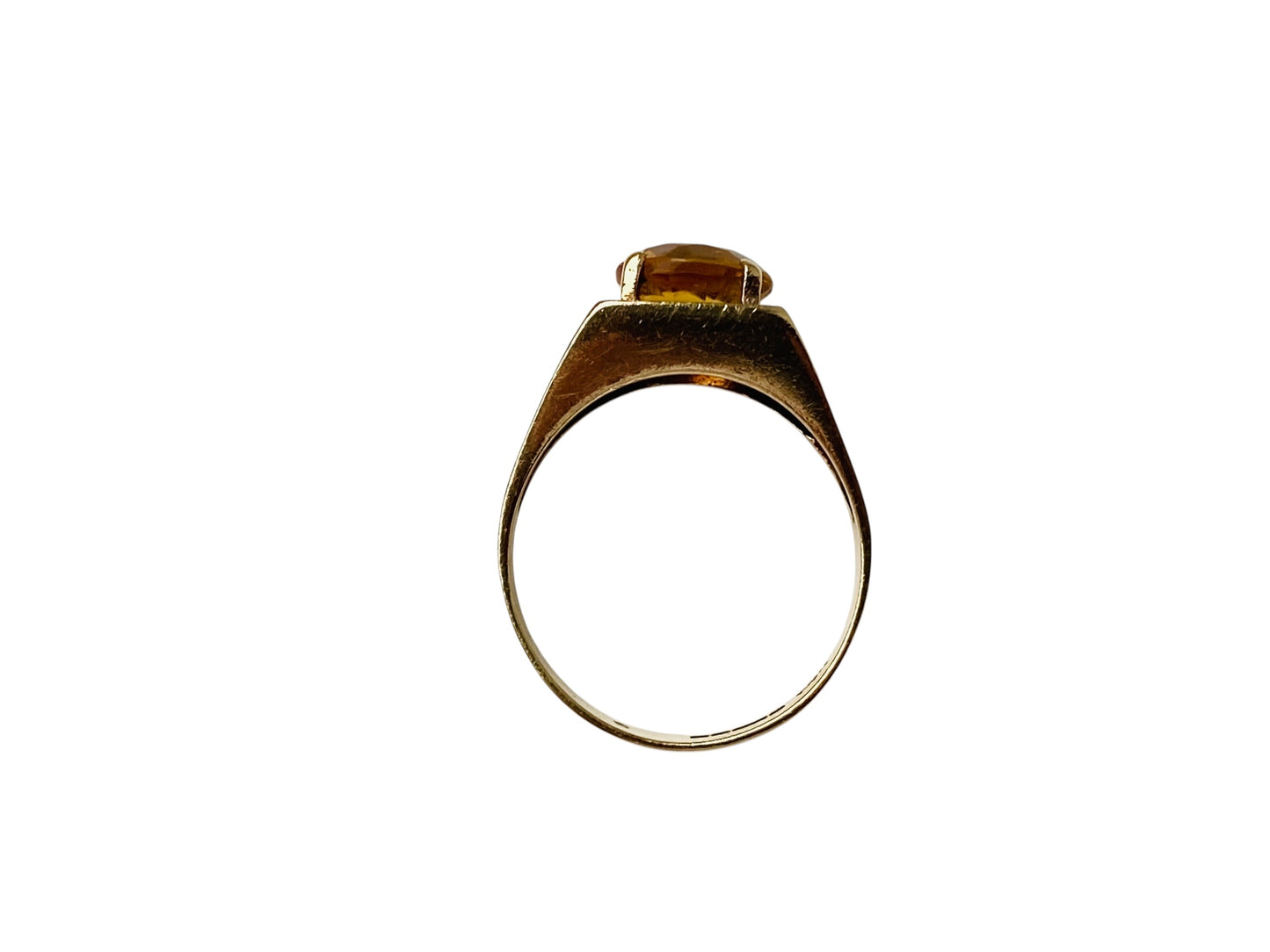 Vintage 9ct Gold Citrine Ring