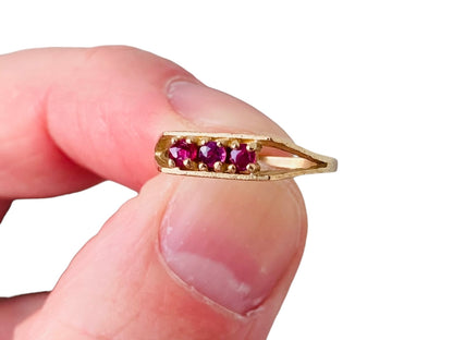 Vintage 9ct Gold Ruby Ring