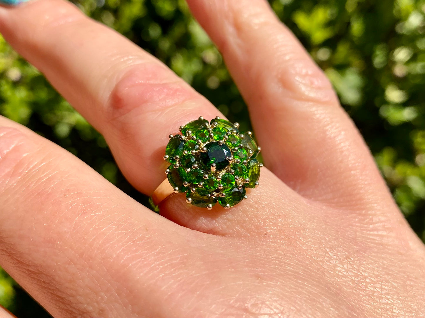 9ct Gold Diopside Ring