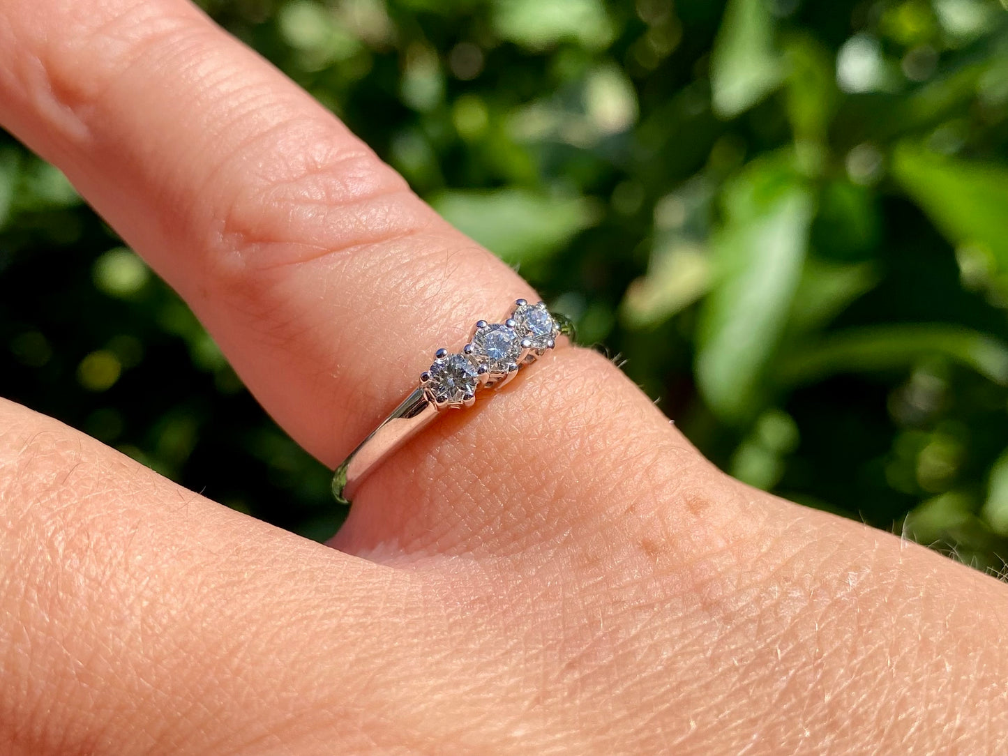 18ct Gold Three-Stone Diamond Ring