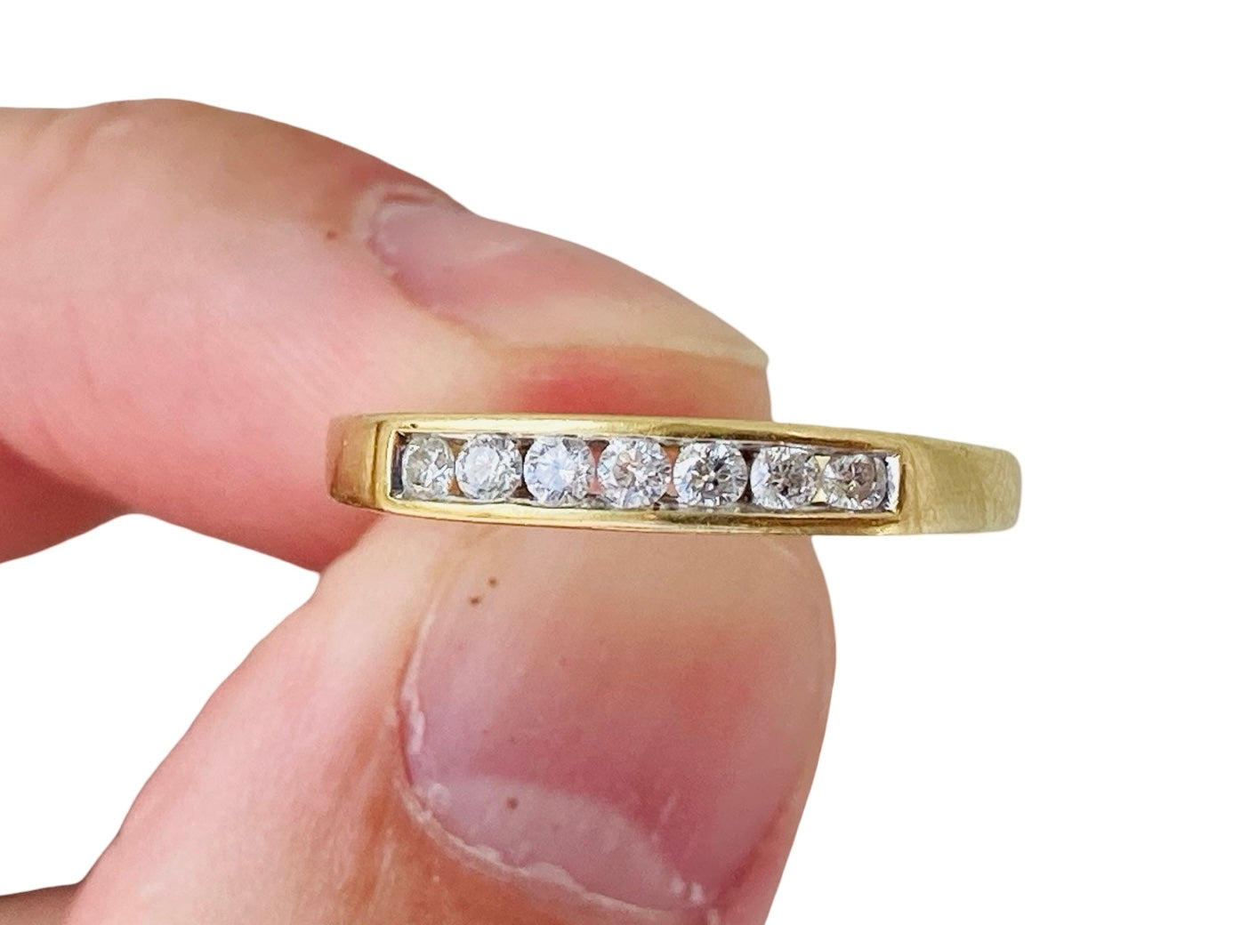 18ct Gold Seven-Stone 0.25ct Diamond Ring