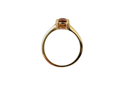 9ct Gold Orange Topaz Ring