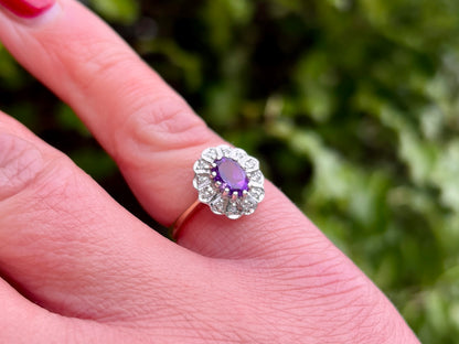 Vintage 9ct Gold Amethyst Ring