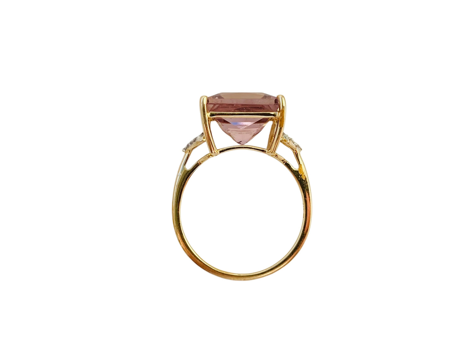 9ct Gold Ametrine & Diamond Ring