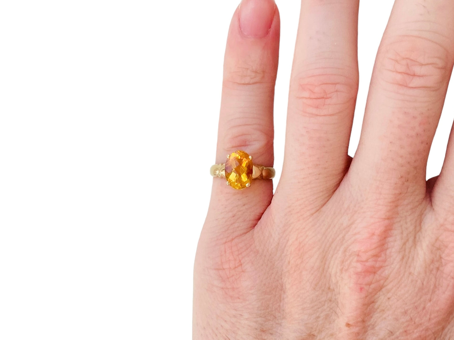 18ct Gold Citrine Ring