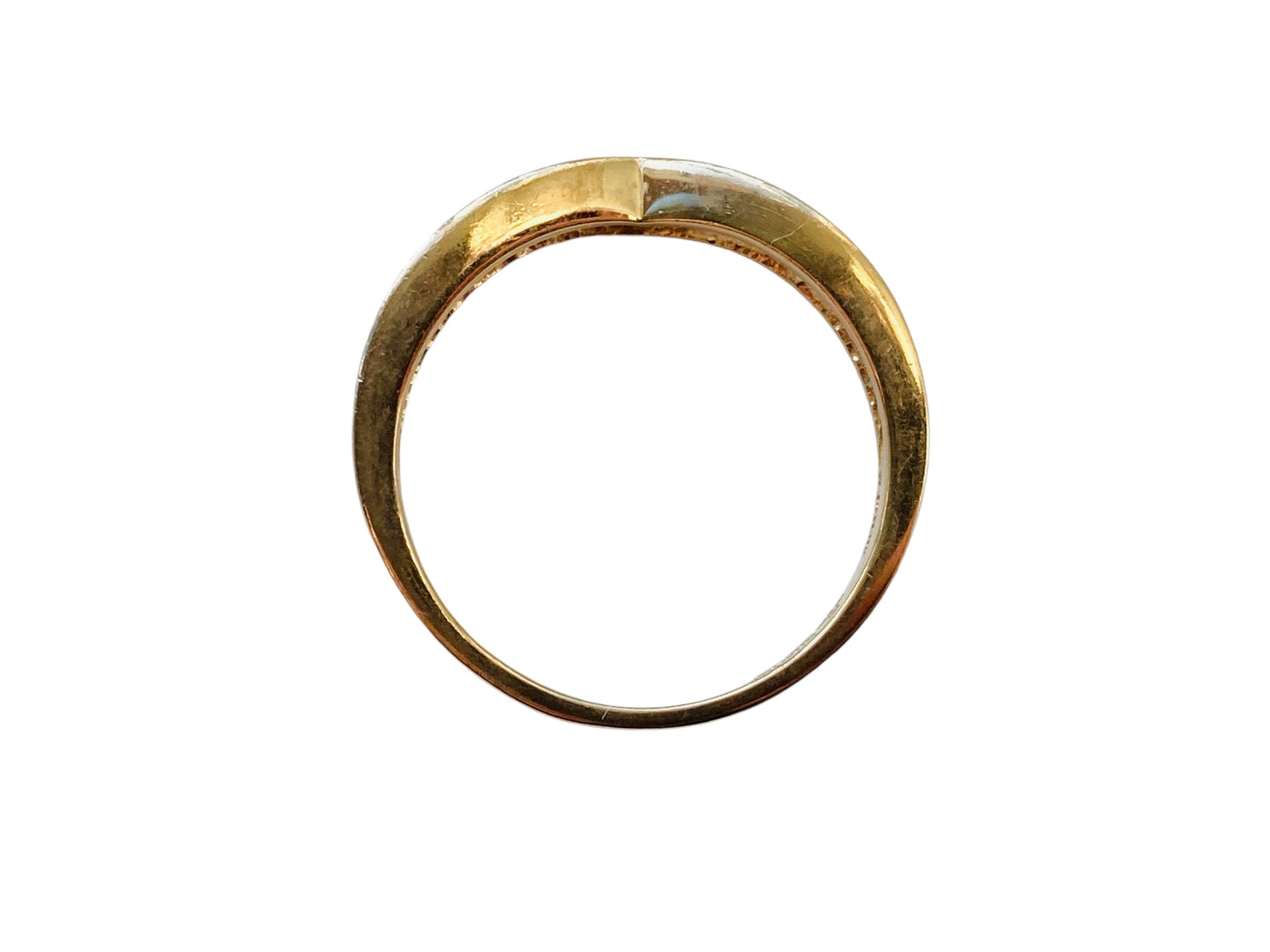 9ct Gold Diamond Wishbone Ring