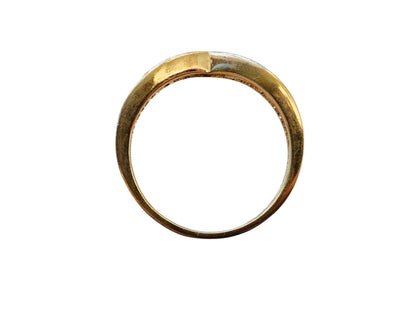 9ct Gold Diamond Wishbone Ring