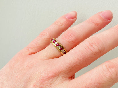 9ct Gold Ruby & Diamond Ring