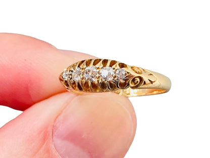 Antique 18ct Gold Diamond Ring