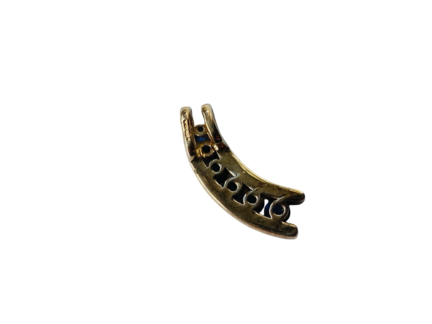 9ct Gold Sapphire Pendant