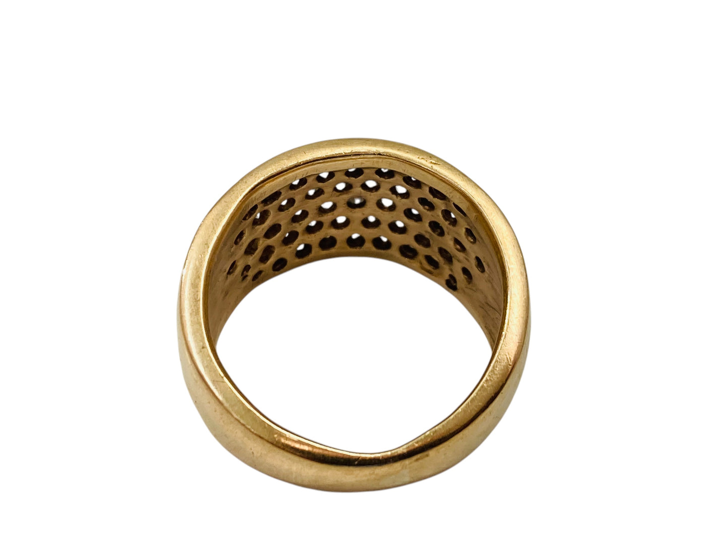 9ct Gold Diamond Pave Ring