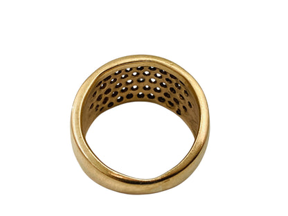9ct Gold Diamond Pave Ring