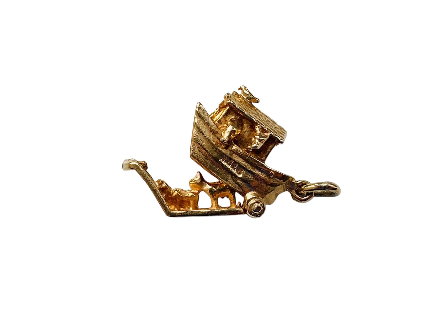 Vintage 9ct Gold Opening Noah's Ark Pendant