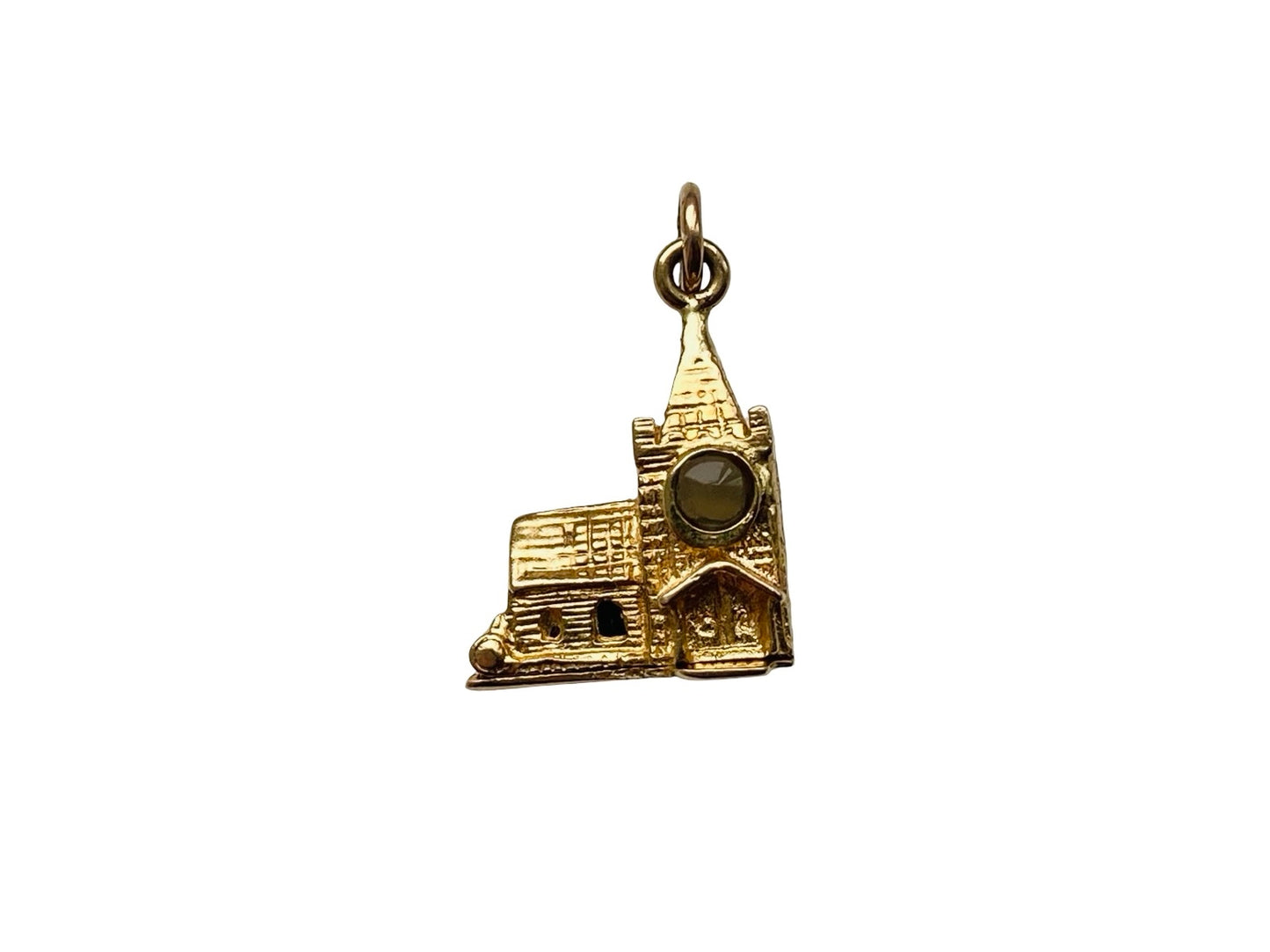 Vintage 9ct Gold Church Stanhope Lens Charm or Pendant