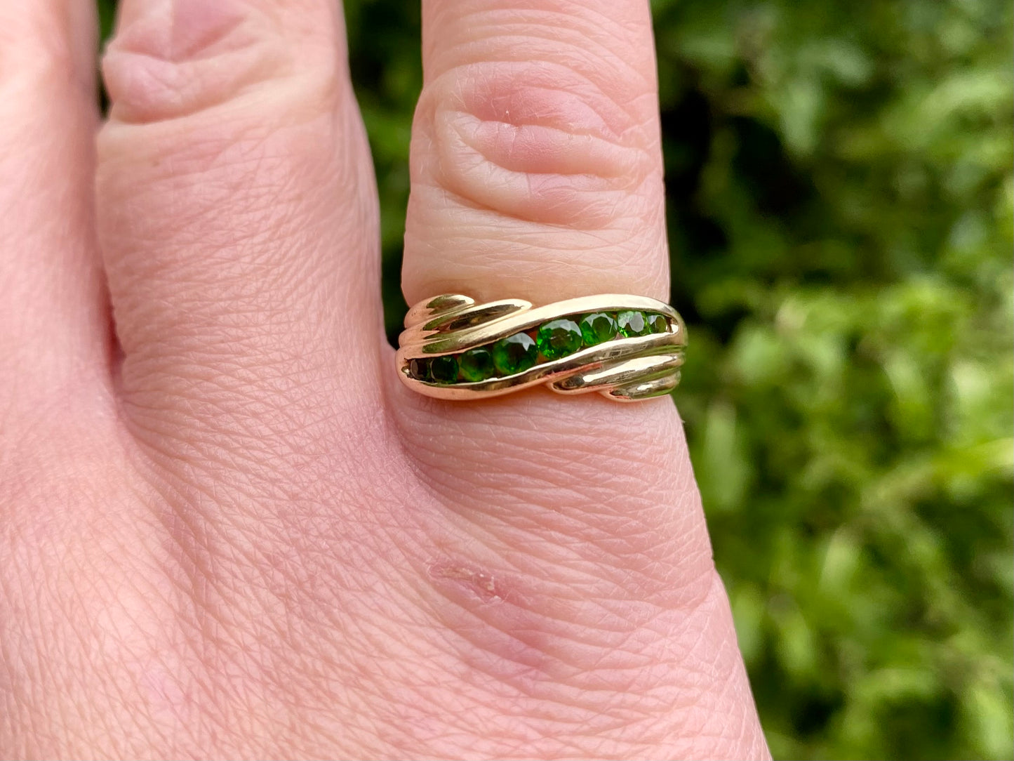 9ct Gold Diopside Ring