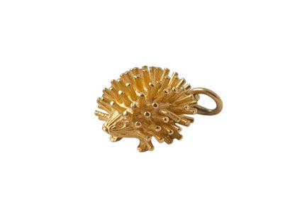 Vintage 9ct Gold Hedgehog Pendant or Charm