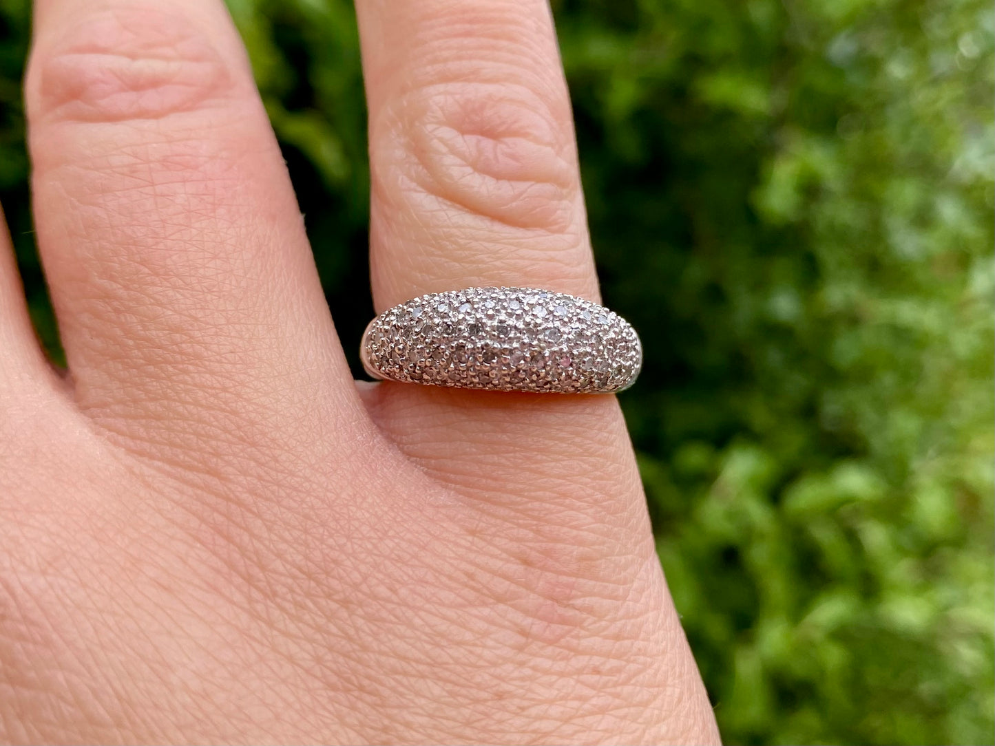 9ct Gold 0.50ct Diamond Dome Ring