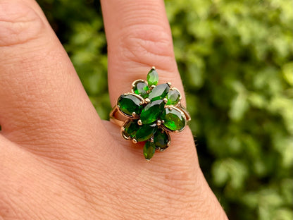 9ct Gold Diopside Ring