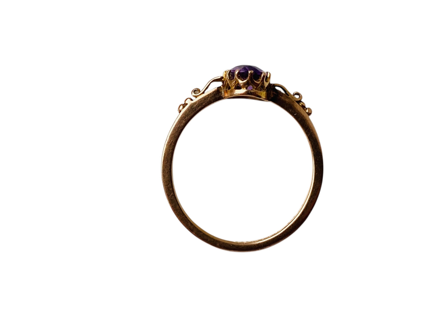 Antique 9ct Gold Amethyst Ring