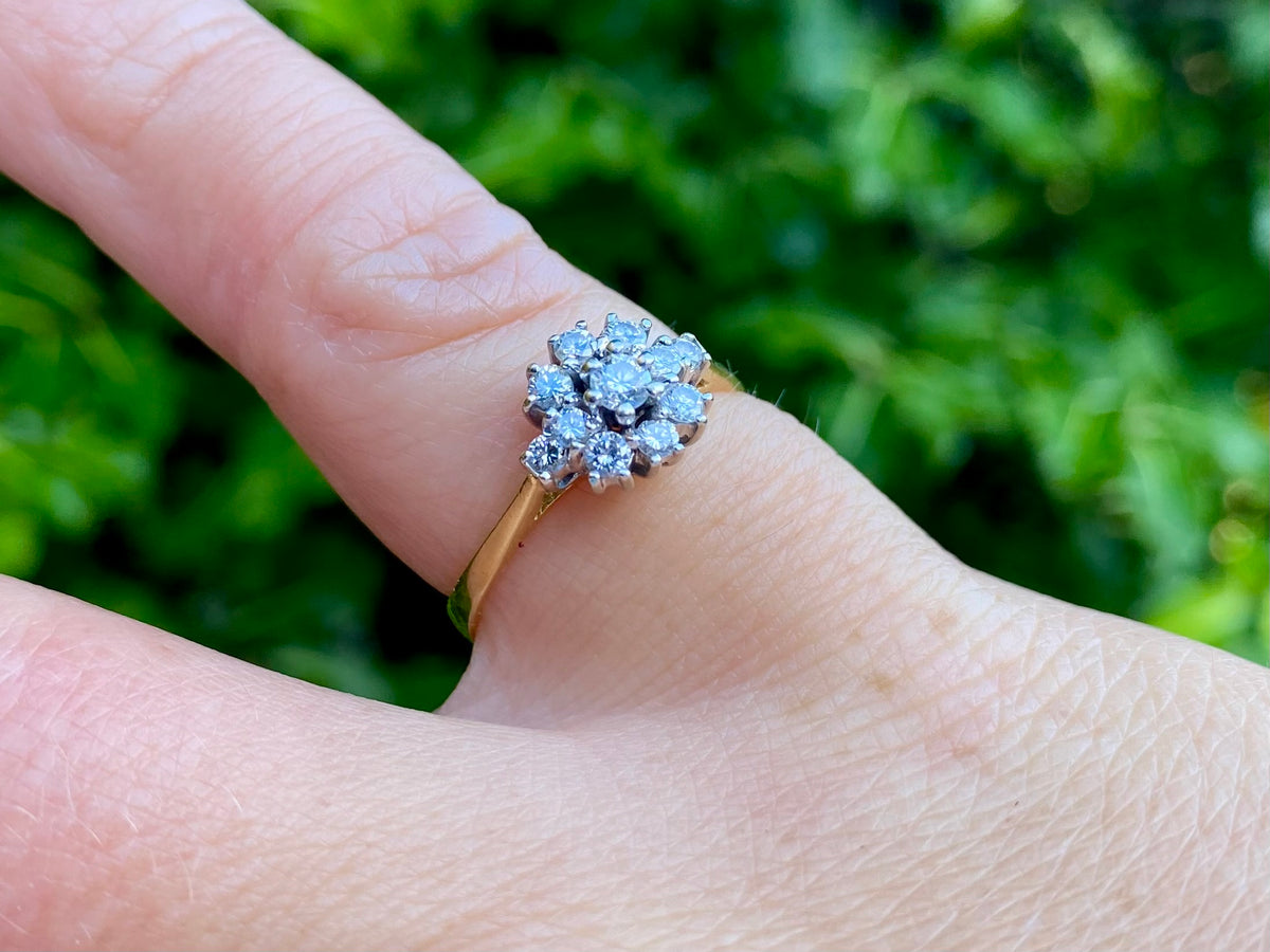 Vintage 18ct Gold Diamond Ring