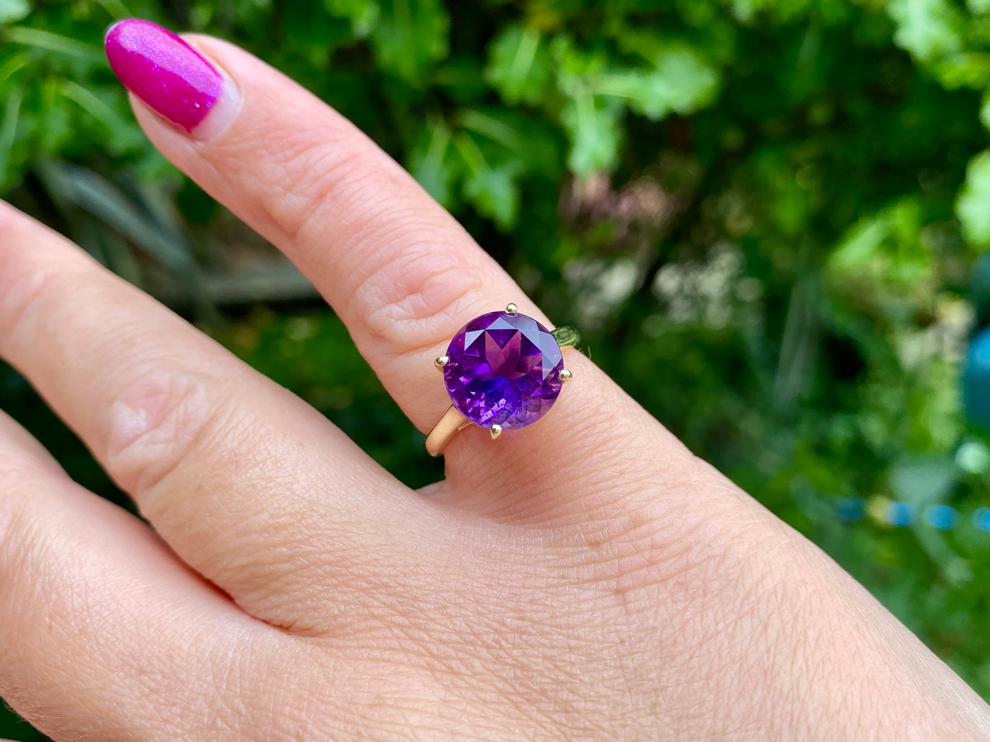 14ct Gold Amethyst Ring