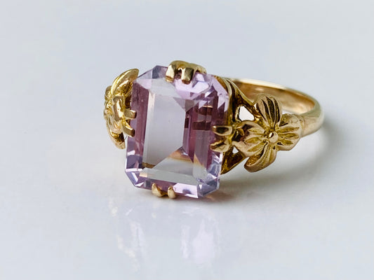 Vintage 9ct Gold Amethyst Ring