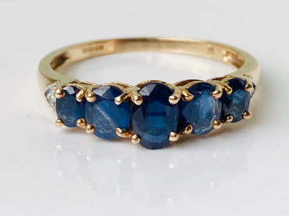 9ct Gold Sapphire Ring