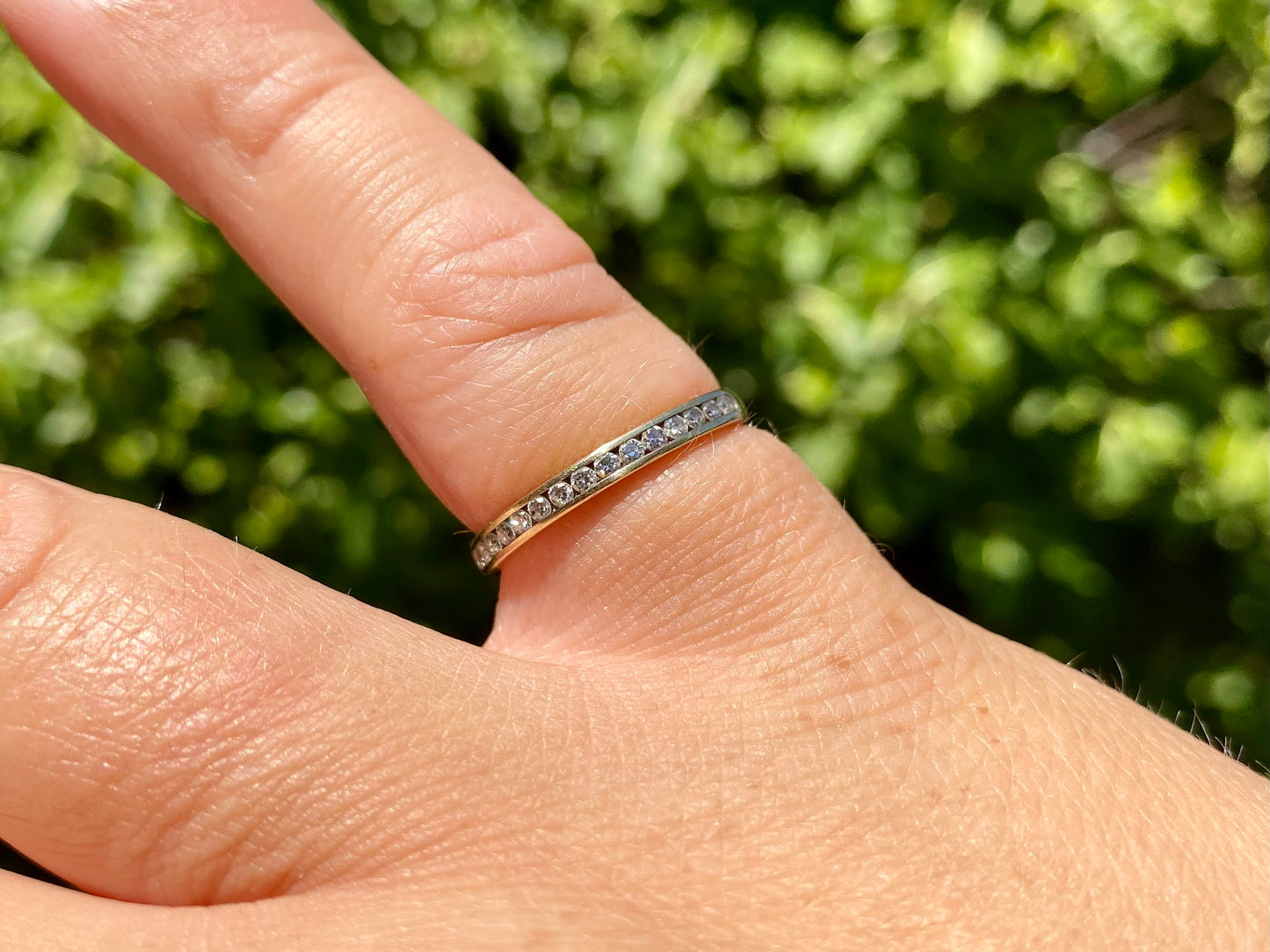 9ct Gold Nine-Stone Diamond Ring