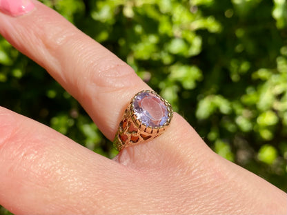 9ct Gold Amethyst Ring