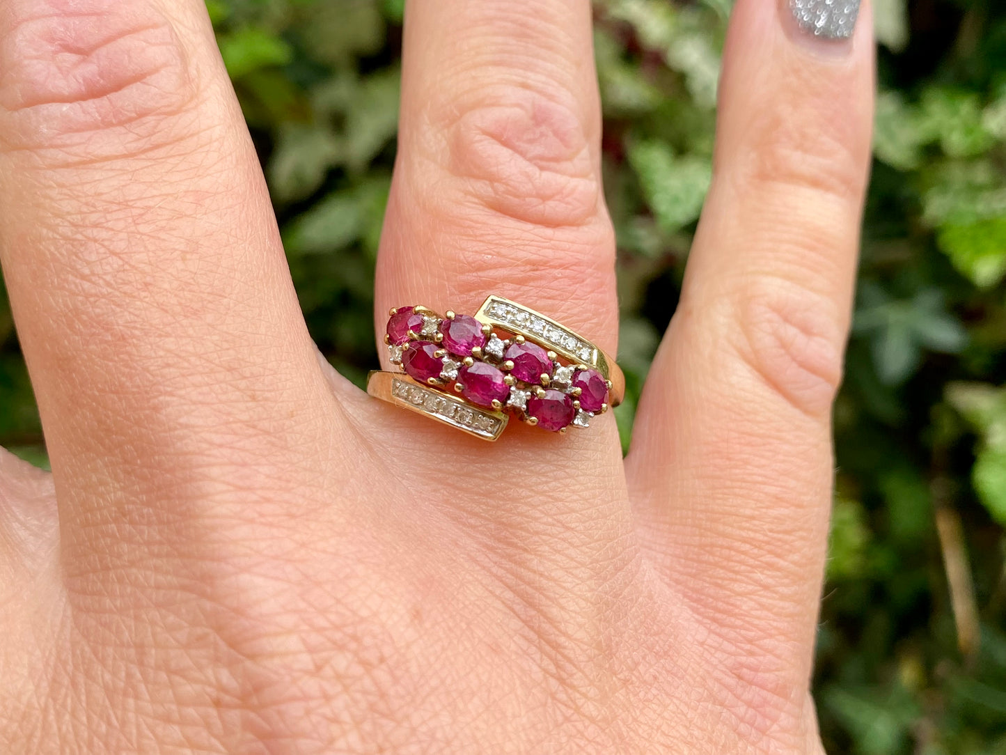 9ct Gold Ruby & Diamond Ring