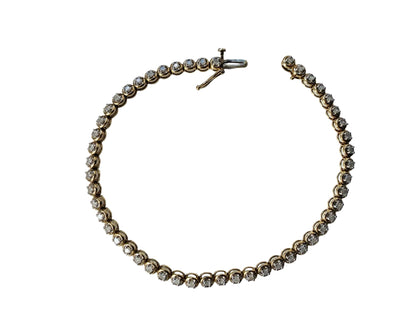 9ct Gold Diamond Bracelet