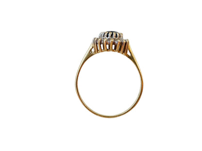 9ct Gold Sapphire & Diamond Ring