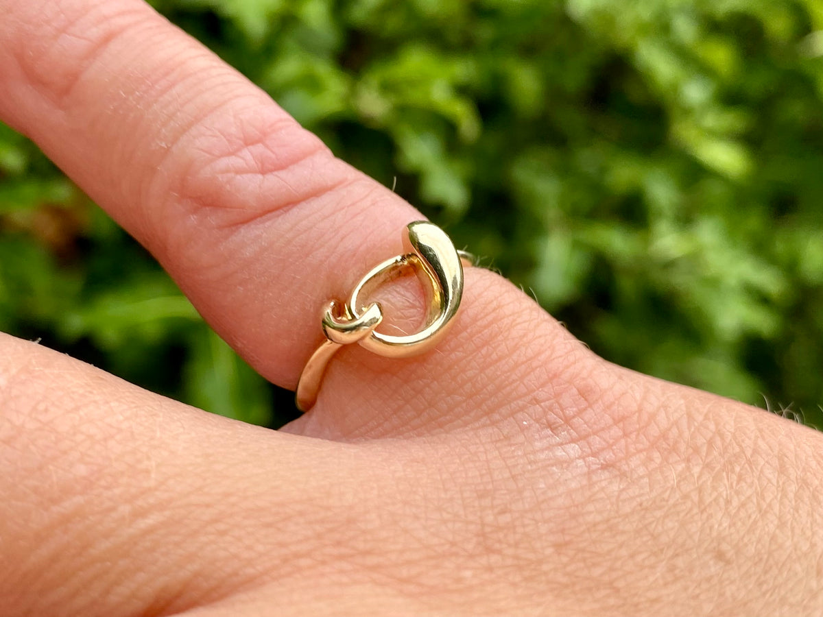 Vintage 9ct Gold Loop Ring