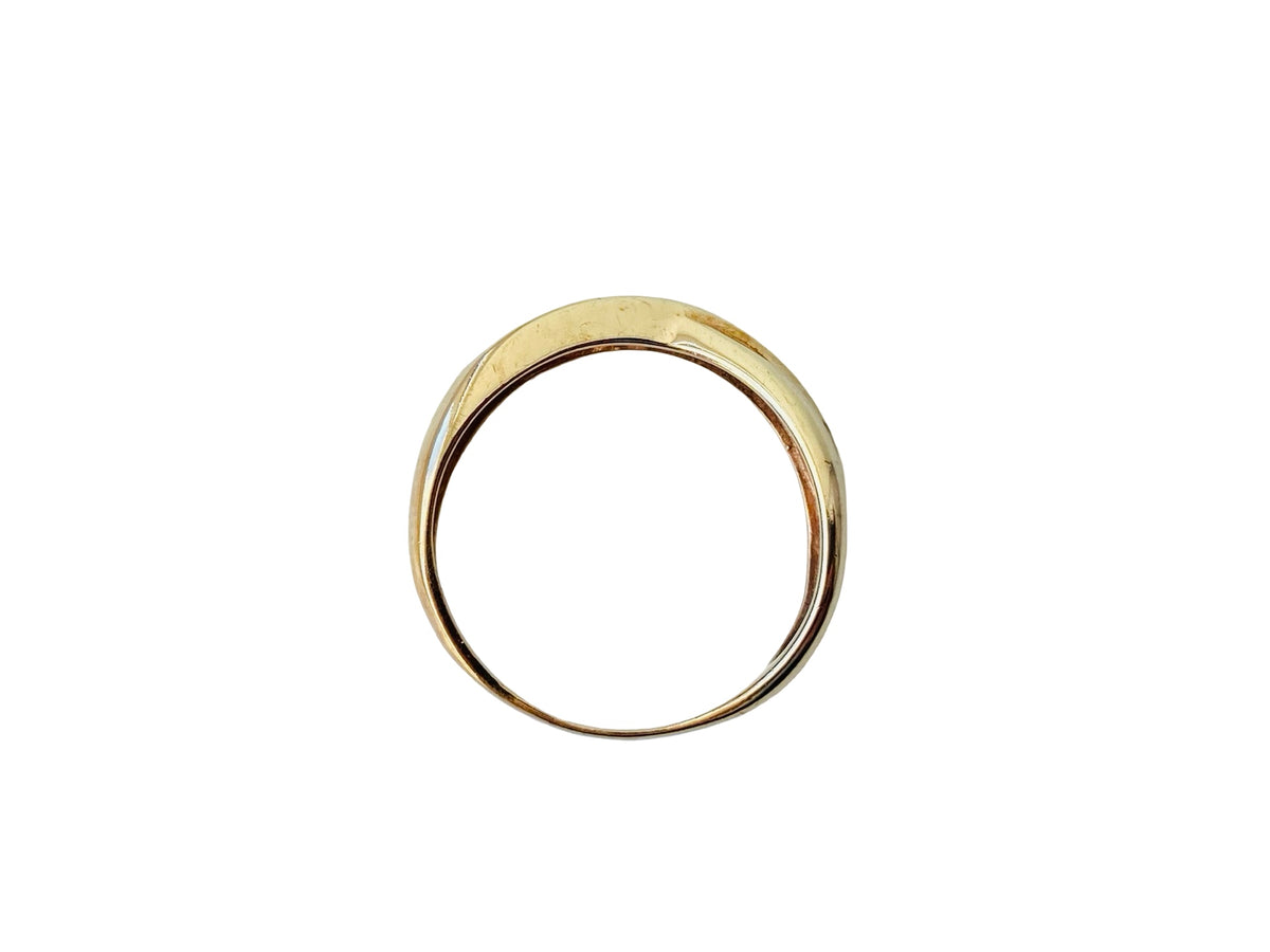 9ct Gold Diamond Crossover Ring
