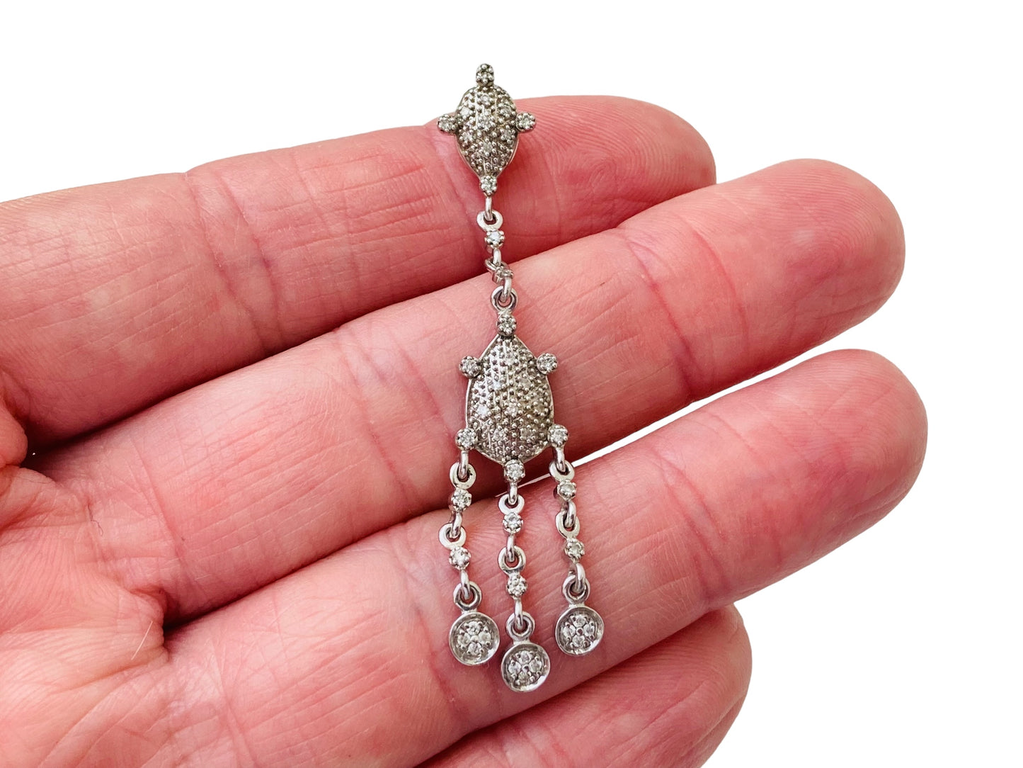 9ct Gold Diamond Chandelier Pendant