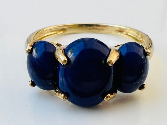 9ct Gold Lapis Lazuli Ring