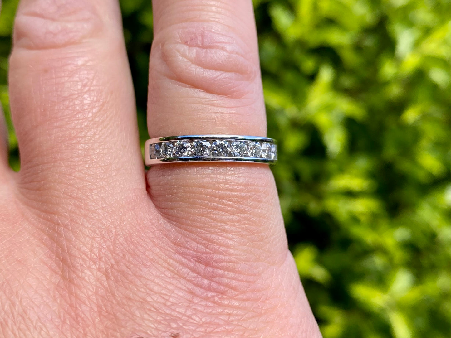 18ct Gold Nine-Stone Diamond Ring