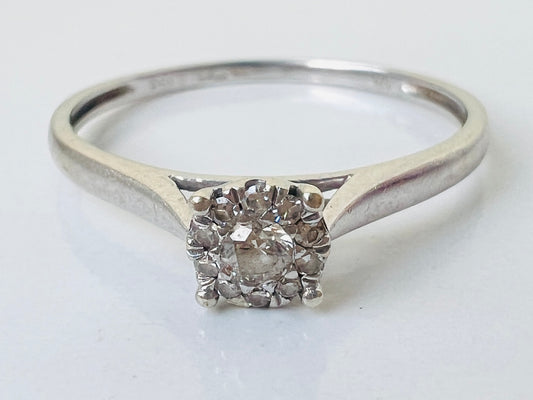 9ct Gold 0.25ct Diamond Ring