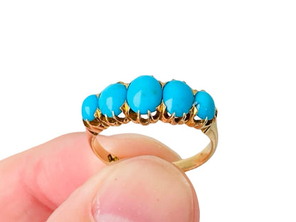 Antique 18ct Gold Turquoise Ring