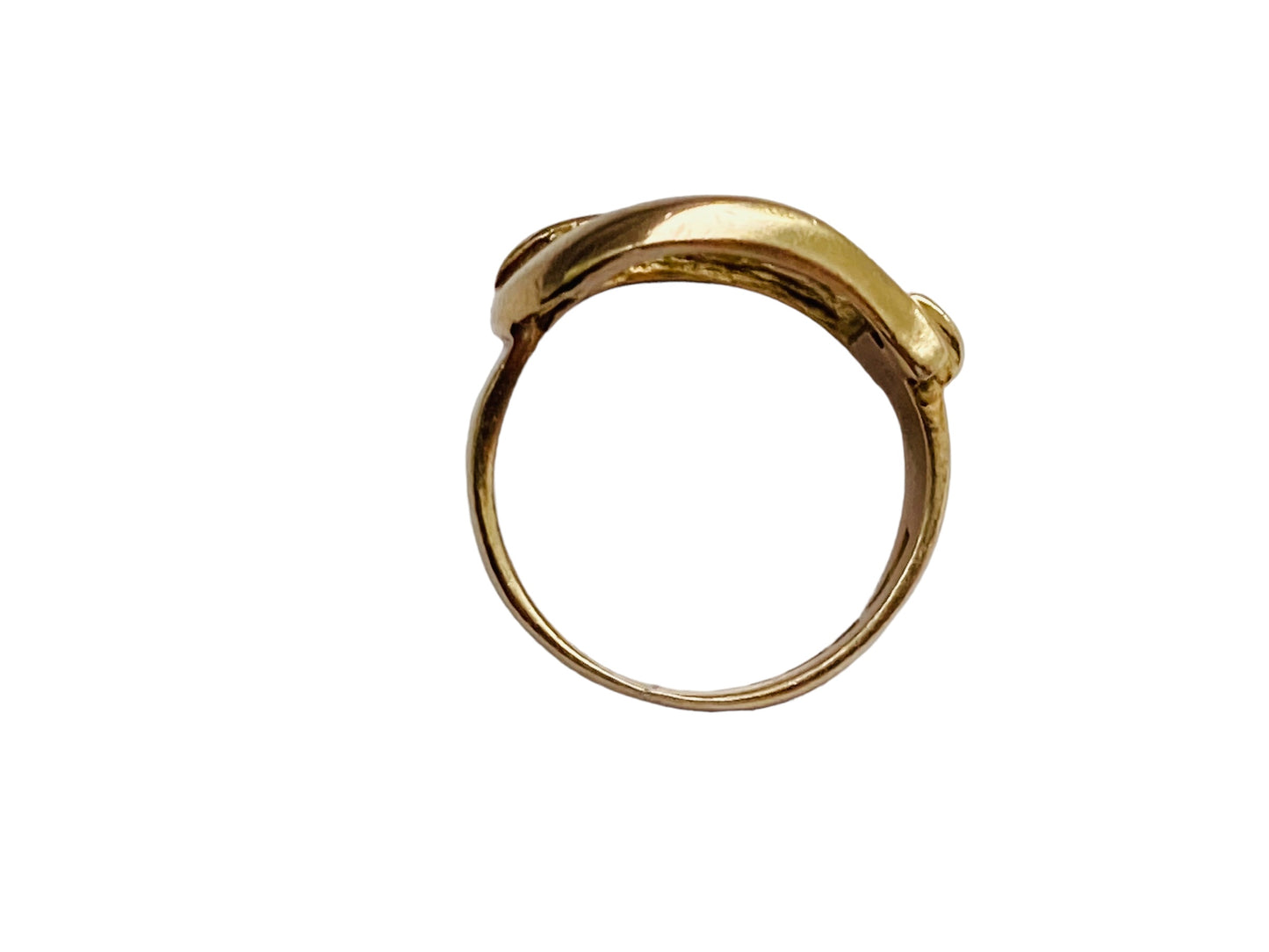 Vintage 9ct Gold Belt Buckle Ring