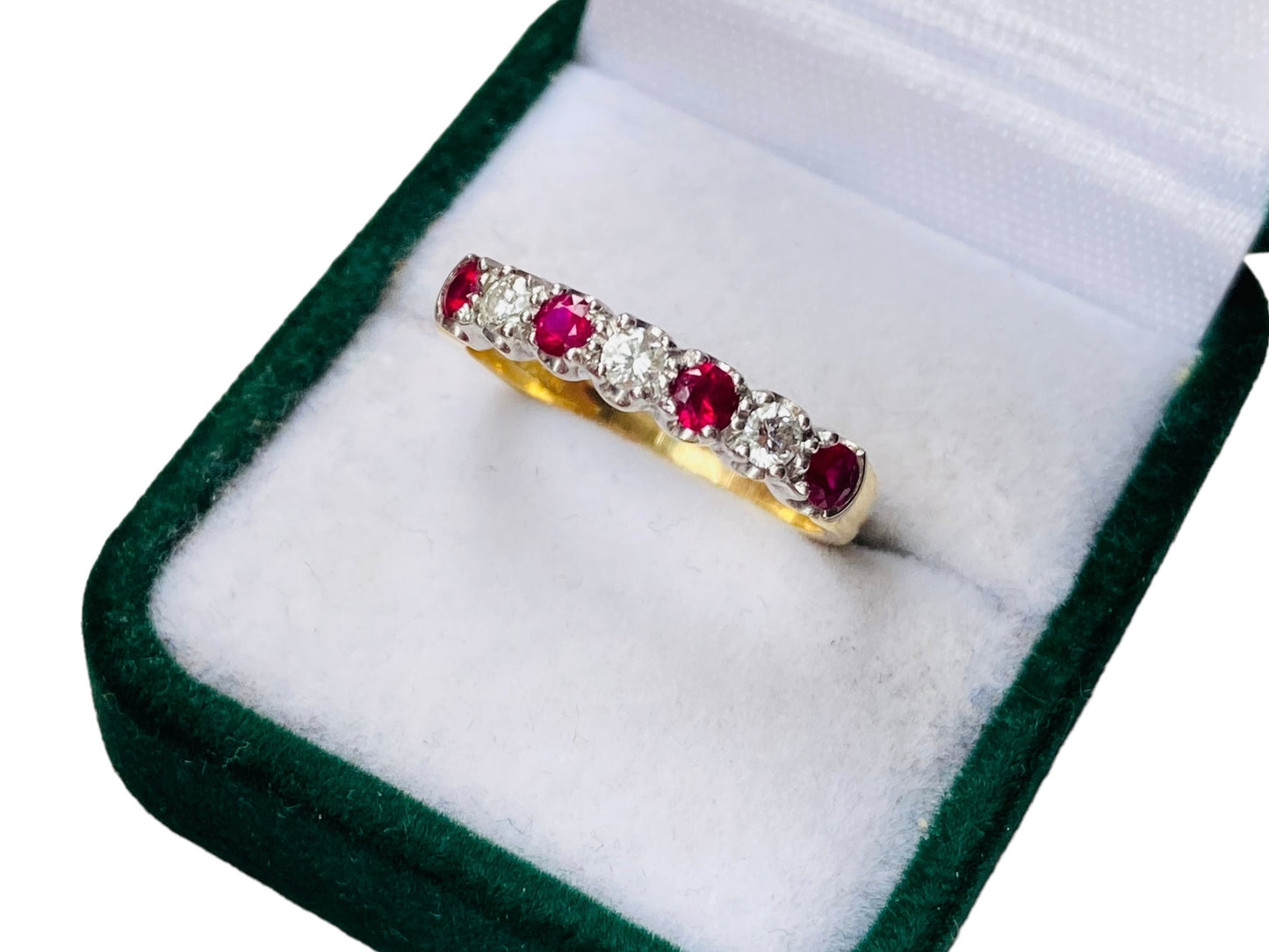 18ct Gold Ruby & Diamond Ring