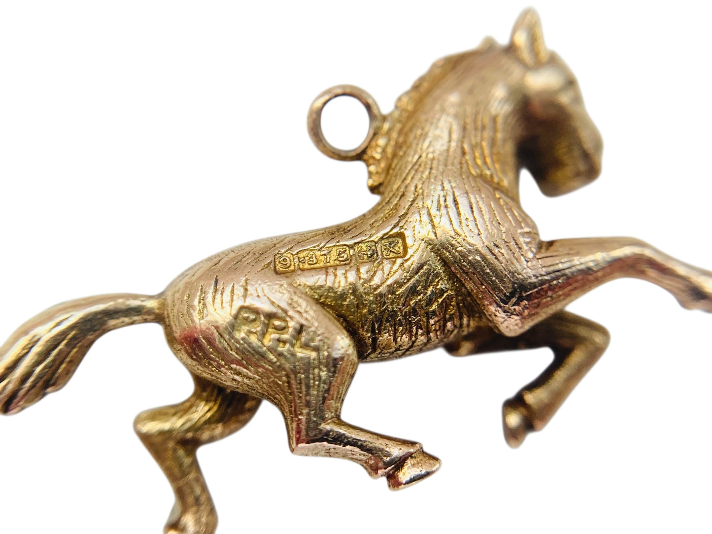 Vintage 9ct Gold Horse Pendant
