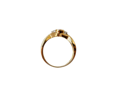 9ct Gold Pink Sapphire & Diamond Ring