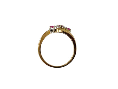 9ct Gold Ruby & Diamond Ring