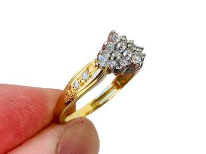 Vintage 18ct Gold Diamond Ring