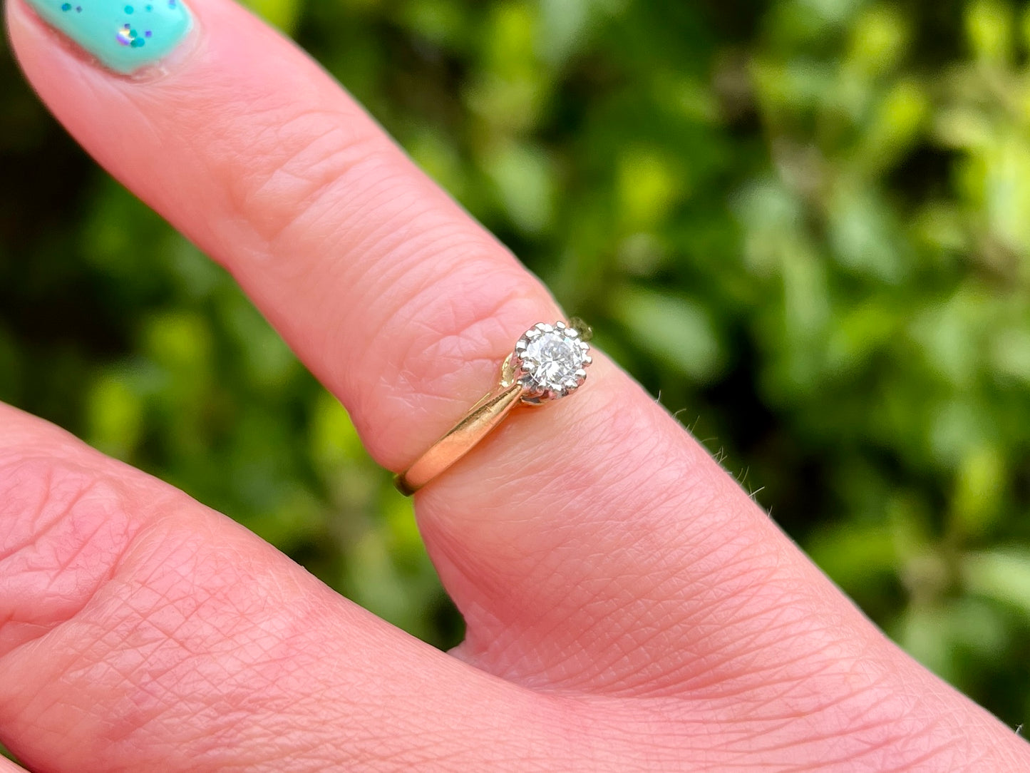 18ct Gold Diamond Solitaire Ring